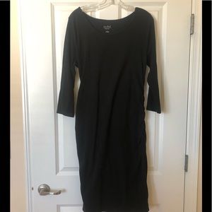 Black maternity dress